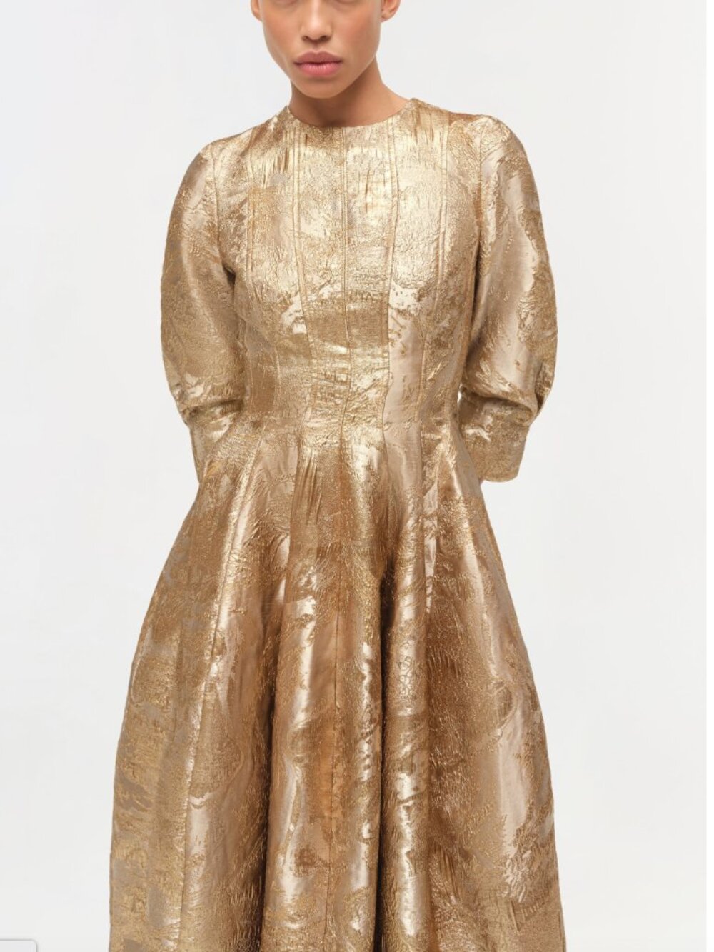 NWT SIMKHAI Claravelle Jacquard Gown Size 8 - Picture 7 of 7